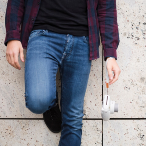 Vintage Wash Straight Fit Jeans